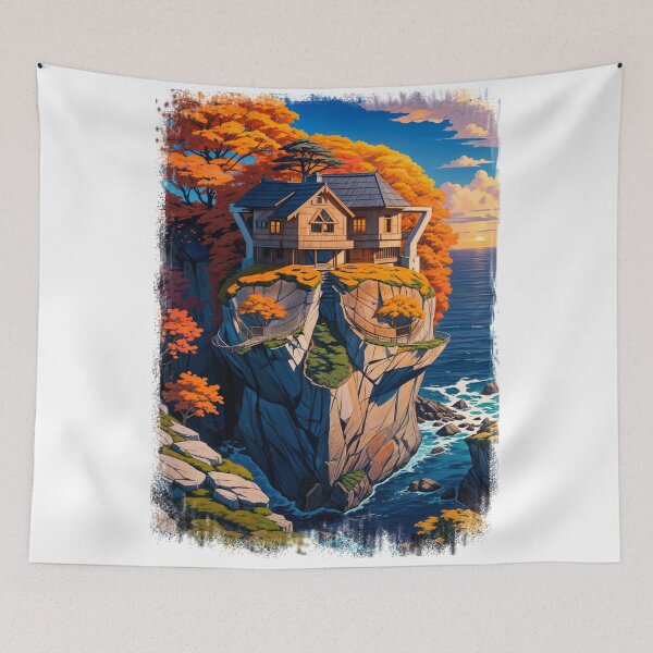 Item preview, SKULL HIDDEN LANDSCAPE CLIFFSIDE OCEAN designed and sold by ogirdorgraphics.