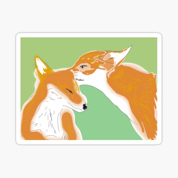Item preview, fox love designed and sold by MartyAart.