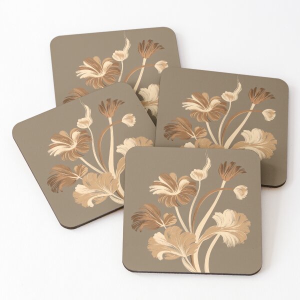 Item preview, Golden Botanical Luxe - Sophisticated Floral Artwork designed and sold by WildStroke.