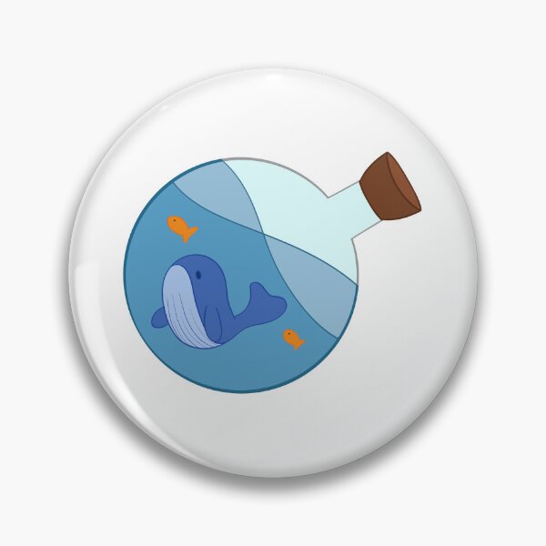 Item preview, Whale in a bottle with its small friends designed and sold by charlx133.