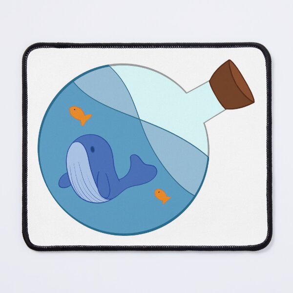 Item preview, Whale in a bottle with its small friends designed and sold by charlx133.