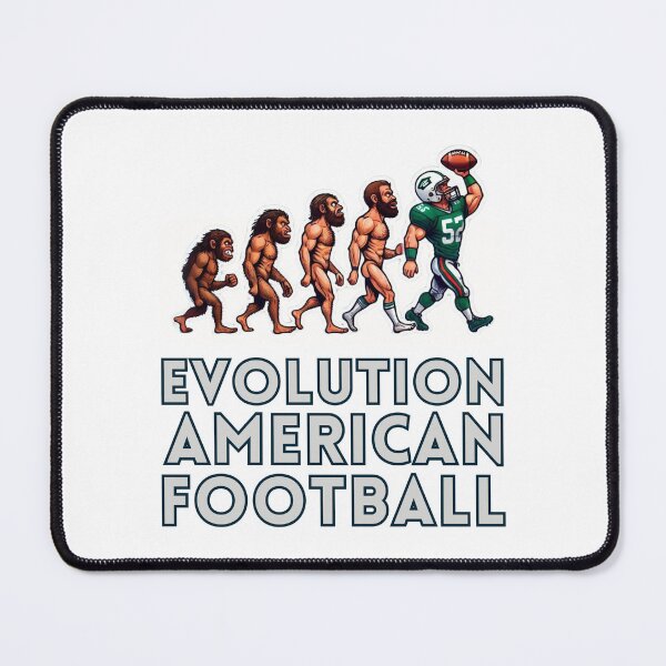Item preview, Funny Evolution of American Football Players | Darwin Style Design designed and sold by Psycho-Crazy.