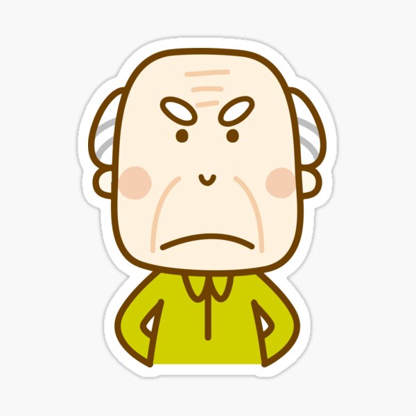 Grumpy Old Man Sticker For Sale By Reethes Redbubble