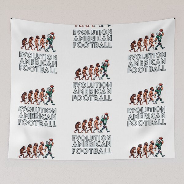 Item preview, Funny Evolution of American Football Players | Darwin Style Design designed and sold by Psycho-Crazy.