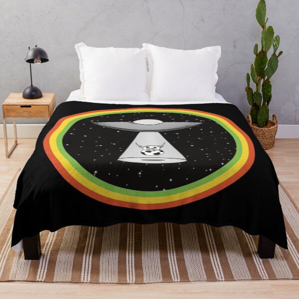 Item preview, Vintage Rainbow UFO Alien Abduction  designed and sold by Skull Fern.