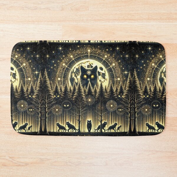 Item preview, The Feline Constellation: Guardians of the Moonlit Forest designed and sold by Meta2Physical.