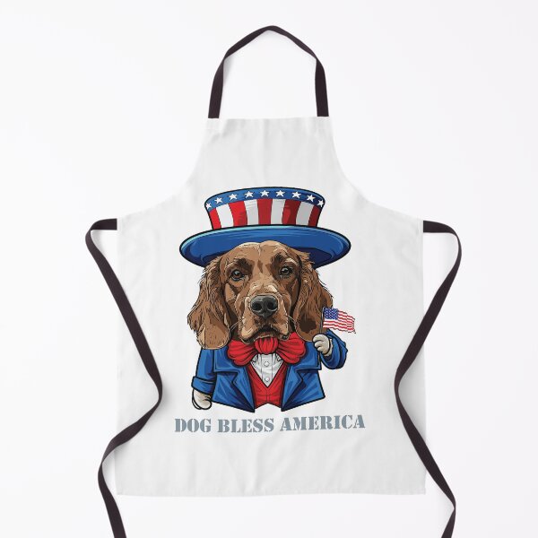 Artikelvorschau, Lustiger 4. Juli Irish Setter Hund segne Amerika entworfen und verkauft von whyitsme.
