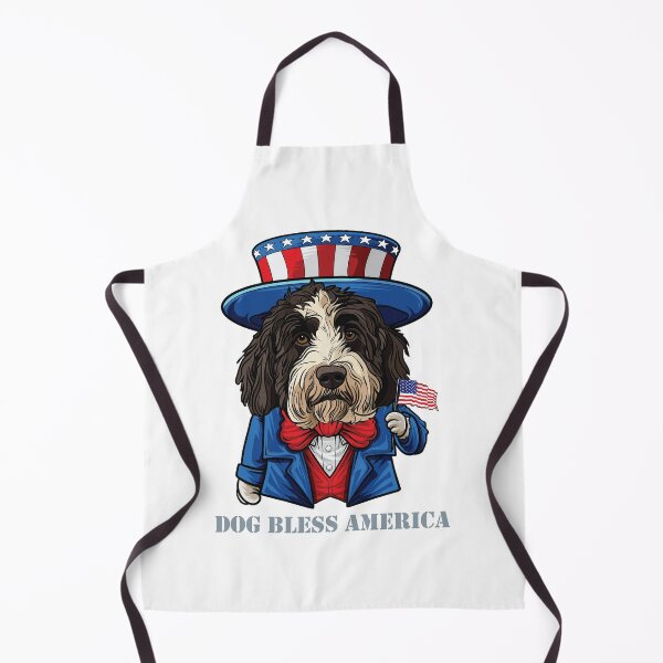 Item preview, Funny 4th of July Sheepadoodle Dog Bless America designed and sold by whyitsme.