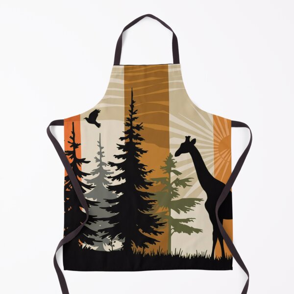 Item preview, A majestic giraffe in an amazing forest designed and sold by Wildlife and marine life.