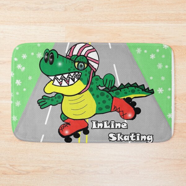 Artikelvorschau, Inline-Skating-Alligator entworfen und verkauft von Shirley cute art .