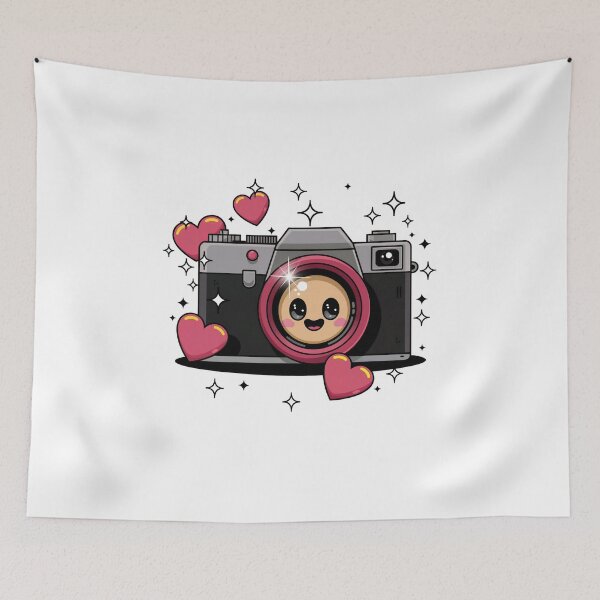 Item preview, kawaii heart camera  designed and sold by jkrphoto.