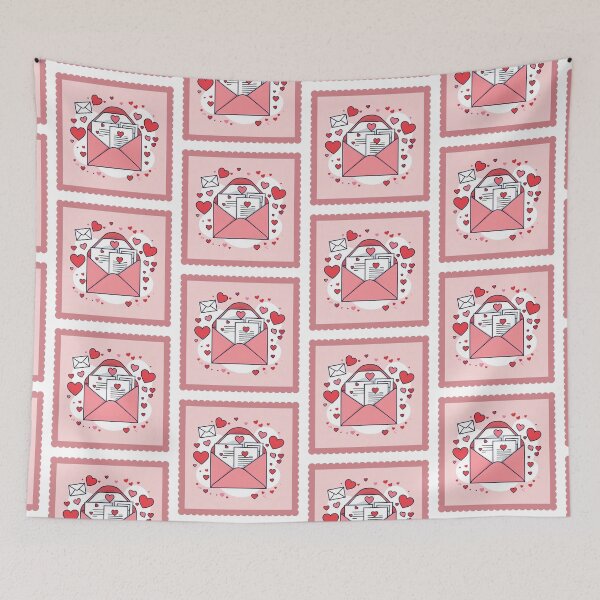 Item preview, Love Letter Mail Stamp designed and sold by Justina Designs.
