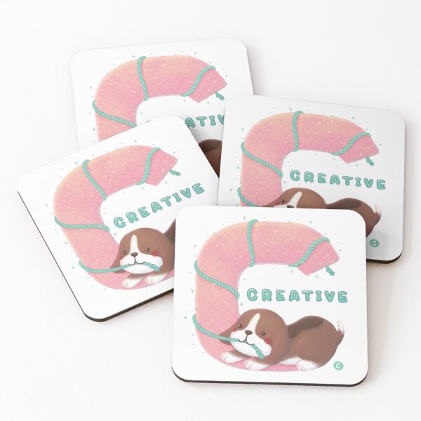Item preview, Alphabet Series: "C" Creative Beagle Illustration designed and sold by Kyut-Yum.