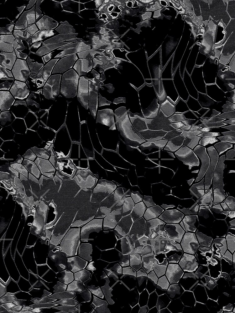 Animal print design - black dragon by cglightNing