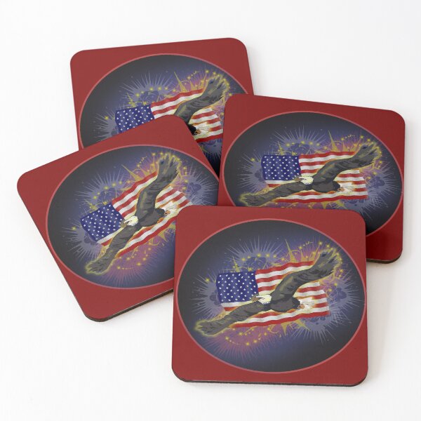 Item preview, Majestic Eagle on USA Flag designed and sold by maricablue.
