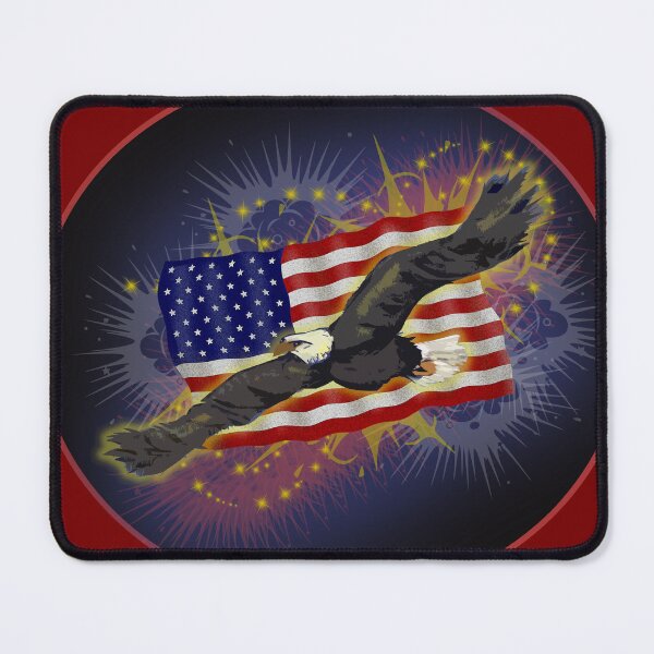 Item preview, Majestic Eagle on USA Flag designed and sold by maricablue.