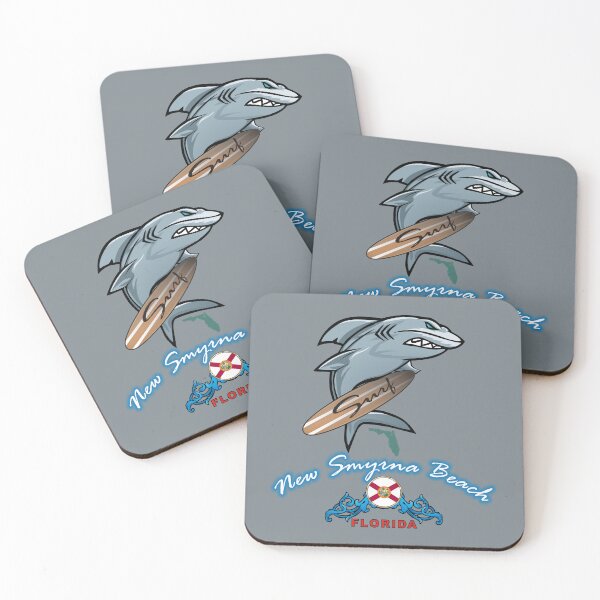 Item preview, New Smyrna Beach surfing shark designed and sold by studioss76.