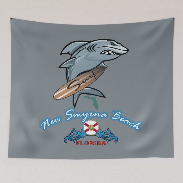 Item preview, New Smyrna Beach surfing shark designed and sold by studioss76.