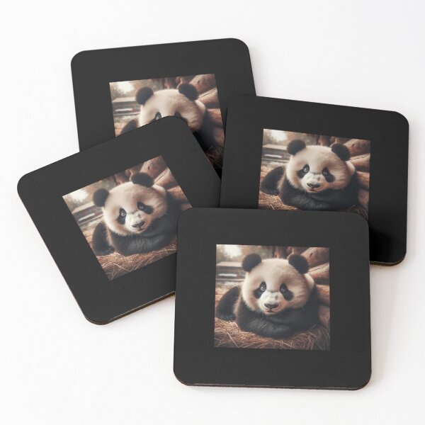 Item preview, Very cute panda bear standing in the straw designed and sold by Marici8.