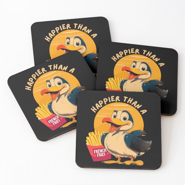 Item preview, Funny Unisex Happier Than a Seagull with Fries  designed and sold by MTJ-Mushrooms.