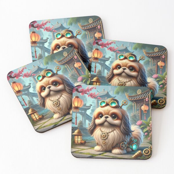 Item preview, Steampunk Pekingese designed and sold by Sillytoe.
