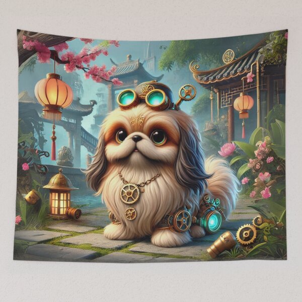 Item preview, Steampunk Pekingese designed and sold by Sillytoe.