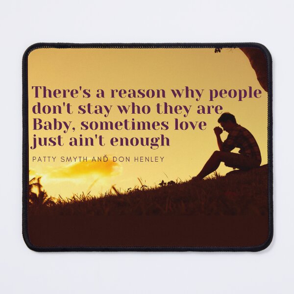Item preview, Sometimes love just ain't enough Patty Smyth and Don Henley fan art designed and sold by Etaipal.