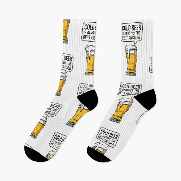Item preview, Cold Beer Is Always The Best Answer (Pixel Art Design) designed and sold by TrippyBunnyShop.