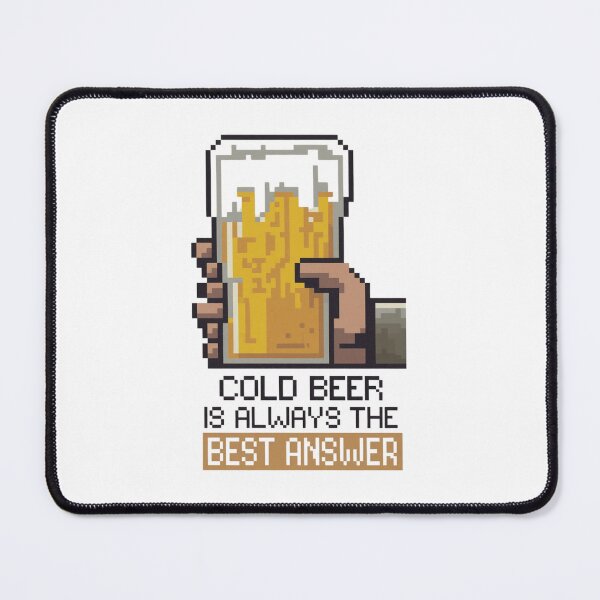 Item preview, Cold Beer Is Always The Best Answer designed and sold by TrippyBunnyShop.