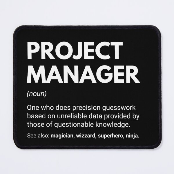 Item preview, Project Managers Funny Work Saying designed and sold by CuteLovelyDesigns.
