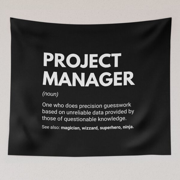 Item preview, Project Managers Funny Work Saying designed and sold by CuteLovelyDesigns.