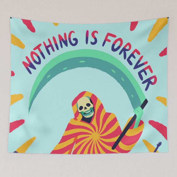 Item preview, Nothing Is Forever - Vibrant Reaper designed and sold by pixelated_echoes.