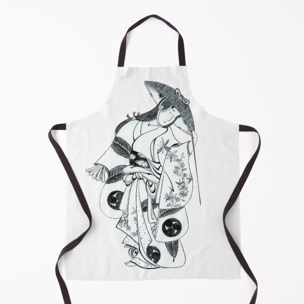 Item preview, Geisha girl ancient Japanese art drawing designed and sold by GreyForest.
