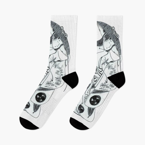 Item preview, Geisha girl ancient Japanese art drawing designed and sold by GreyForest.