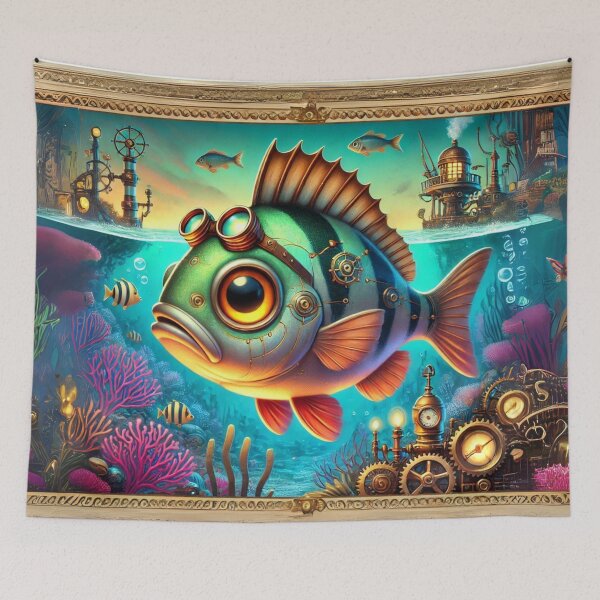 Item preview, Steampunk Perch Fish designed and sold by Sillytoe.