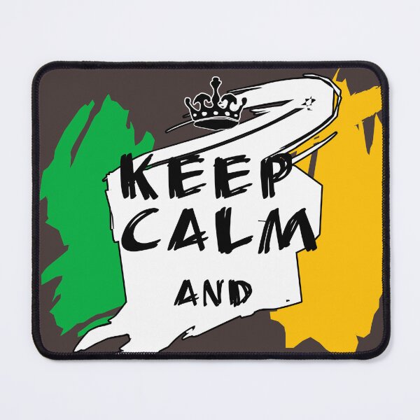 Item preview, Keep Calm and Carry the Green - Minimalist Irish Flag(draw with fingers) designed and sold by CoolEnthusias.
