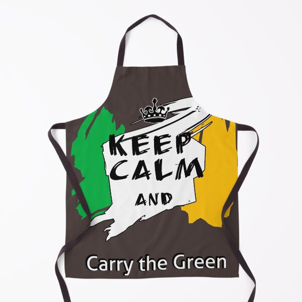 Item preview, Keep Calm and Carry the Green - Minimalist Irish Flag(draw with fingers) designed and sold by CoolEnthusias.