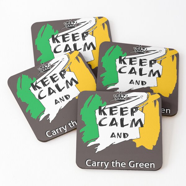 Item preview, Keep Calm and Carry the Green - Minimalist Irish Flag(draw with fingers)  designed and sold by CoolEnthusias.