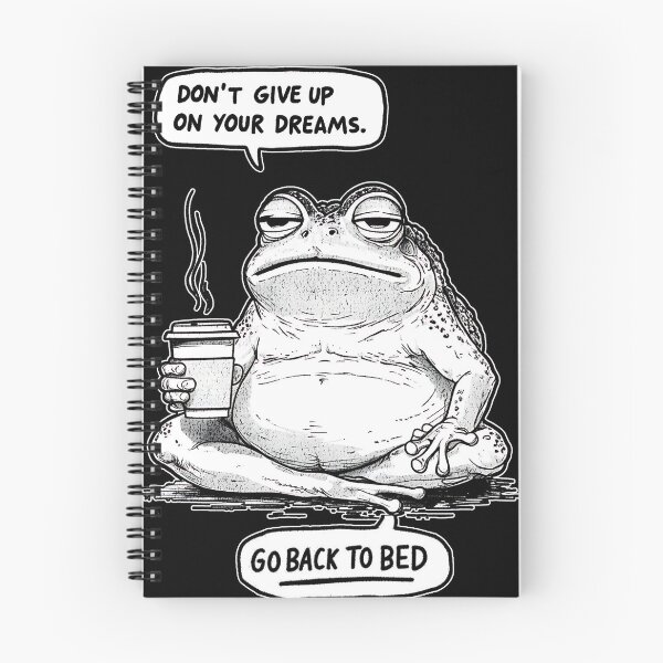 Item preview, Existential Dread Frog Don't Give Up Dreams Go Back to Bed designed and sold by zptees.