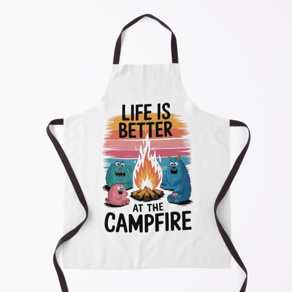 Item preview, Life Is Better At The Campfire (Monsters & Fire) designed and sold by TrippyBunnyShop.