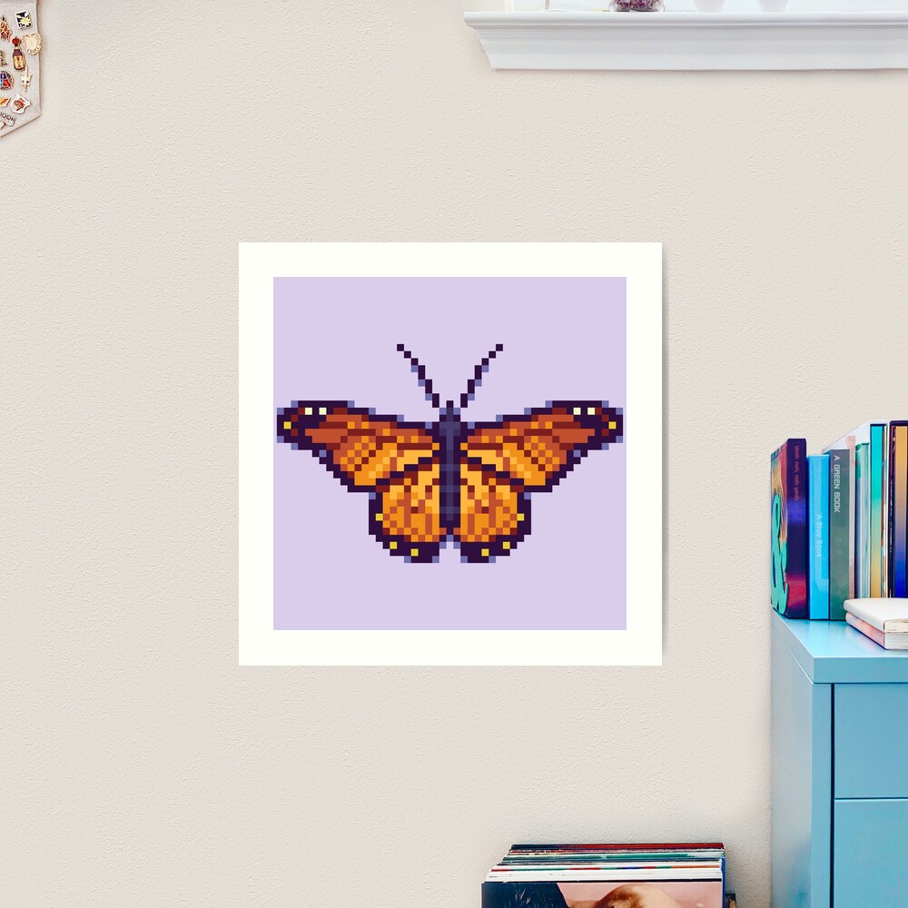 Monarch Butterfly Pixel Art – BRIK