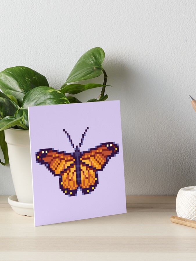 Monarch Butterfly Pixel Art – BRIK