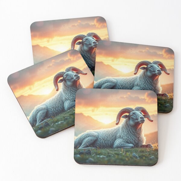 Item preview, Bighorn Sheep at Sunrise designed and sold by Skye Ryan-Evans.