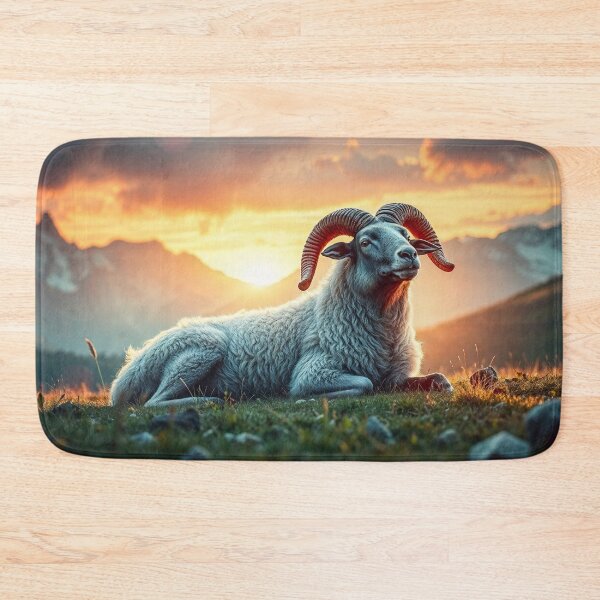 Item preview, Bighorn Sheep at Sunrise designed and sold by Skye Ryan-Evans.