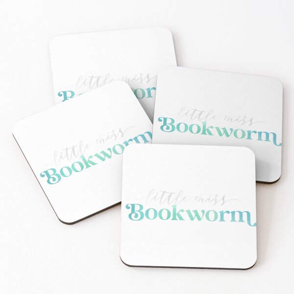 Item preview, Little Miss Bookworm Sticker Blue & Silver | Perfect for Kindle & Book Lovers designed and sold by Stickers by @molllyclare.