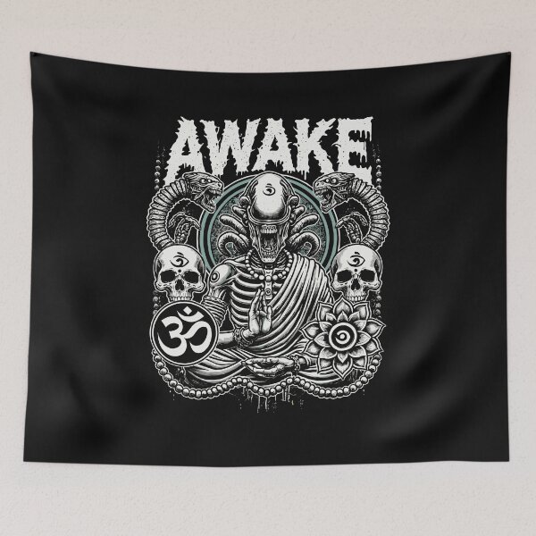 Item preview, Awake Alien Buddha Xenomorph Meditation designed and sold by Mystikos Art.