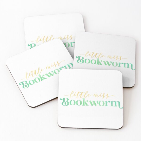 Item preview, Little Miss Bookworm Sticker Green & Gold | Perfect for Kindle & Book Lovers designed and sold by Stickers by @molllyclare.