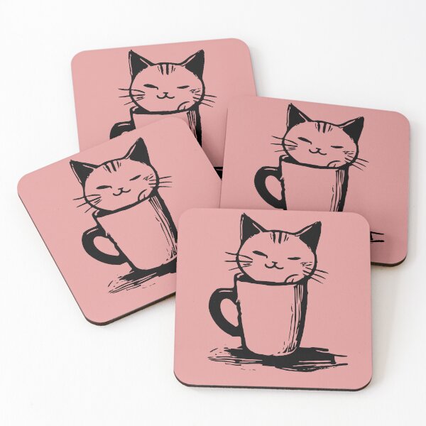 Item preview, Cat and coffee designed and sold by Javier Narváez Solarte.