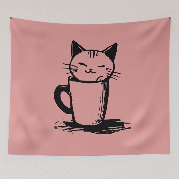 Item preview, Cat and coffee designed and sold by Javier Narváez Solarte.