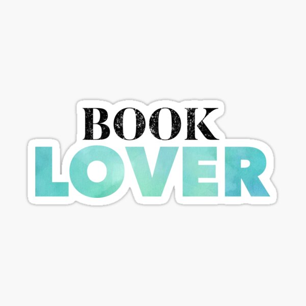 Artikel-Vorschau von Buchliebhaber-Aufkleber in blauem Ombré | Perfekt für Kindle- und E-Reader-Zubehör, designt und verkauft von Stickers by @molllyclare.